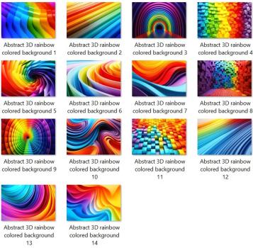 Kategorie Rainbow Colors
